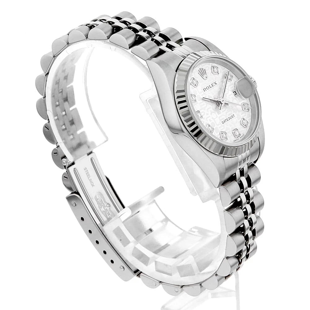 ROLEX DATEJUST DIAMOND SILVER - 3