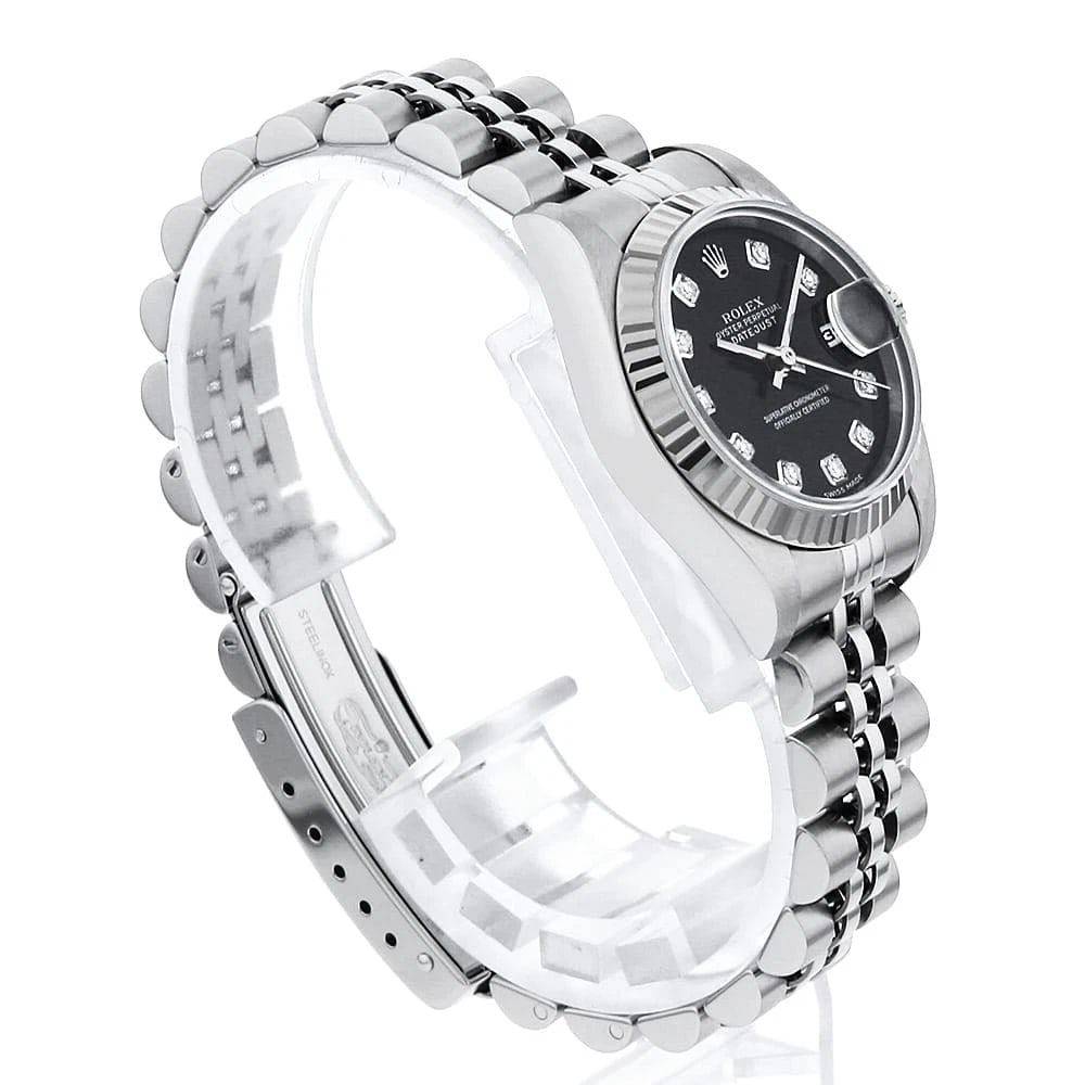 ROLEX DATEJUST DIAMOND BLACK - 3