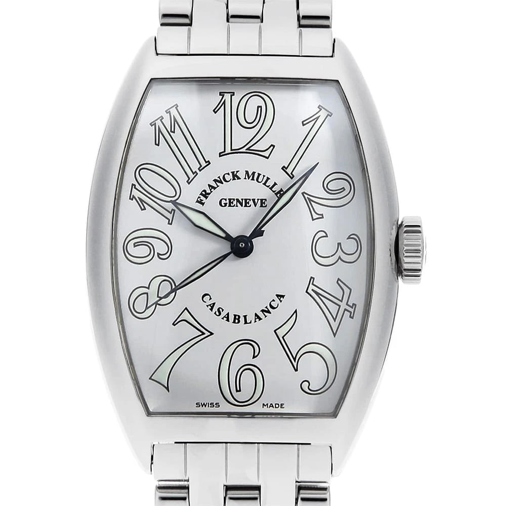 FRANCK MULLER CASABLANCA: FRANCK MULLER Casablanca Brand: FRANCK MULLER Type: Wrist watch Material: Band MaterialStainless Steel, Case MaterialStainless Steel Color: White Size: Case:W45mm x H32mm Circumference of