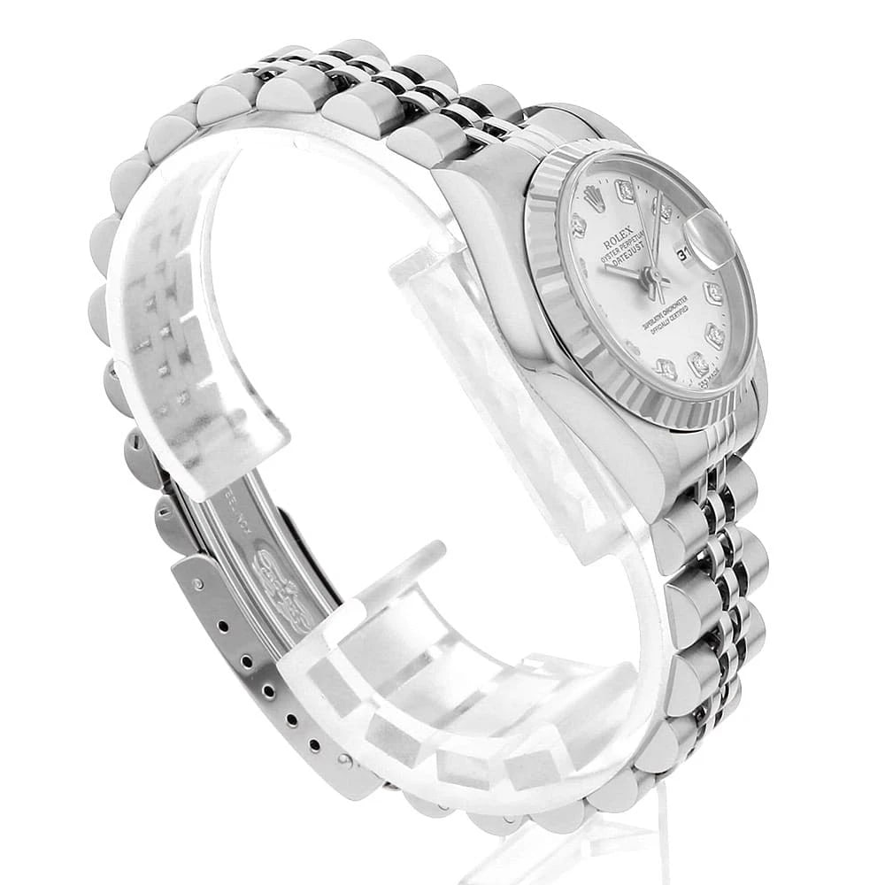 ROLEX DATEJUST DIAMOND SILVER - 3