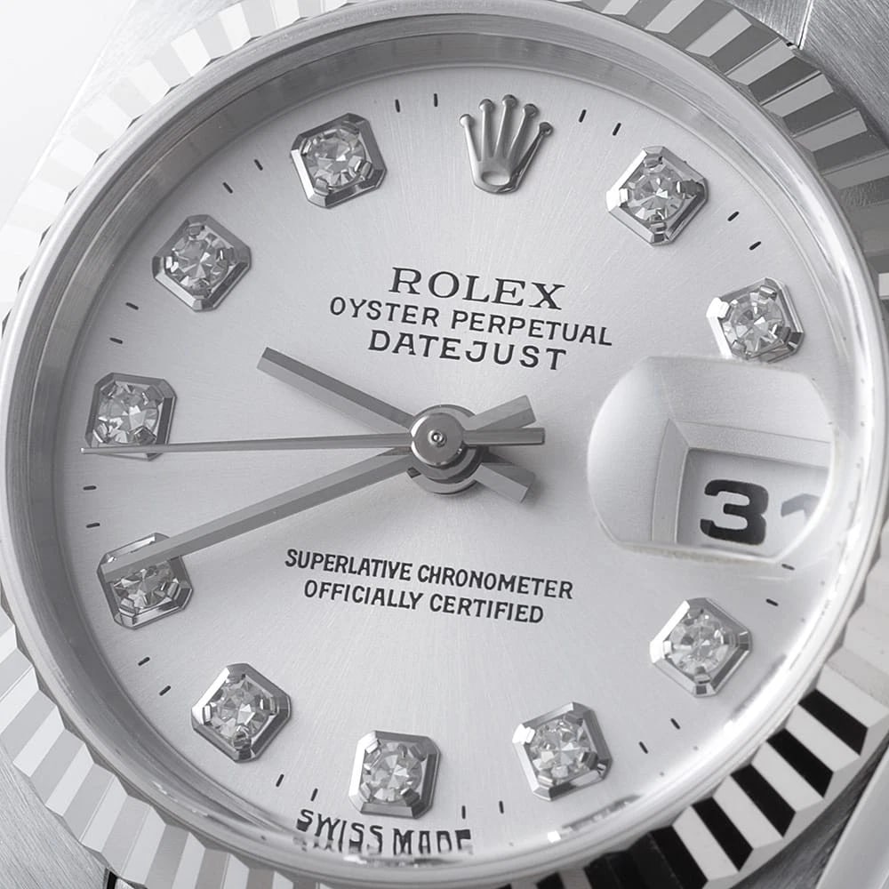 ROLEX DATEJUST DIAMOND SILVER - 4