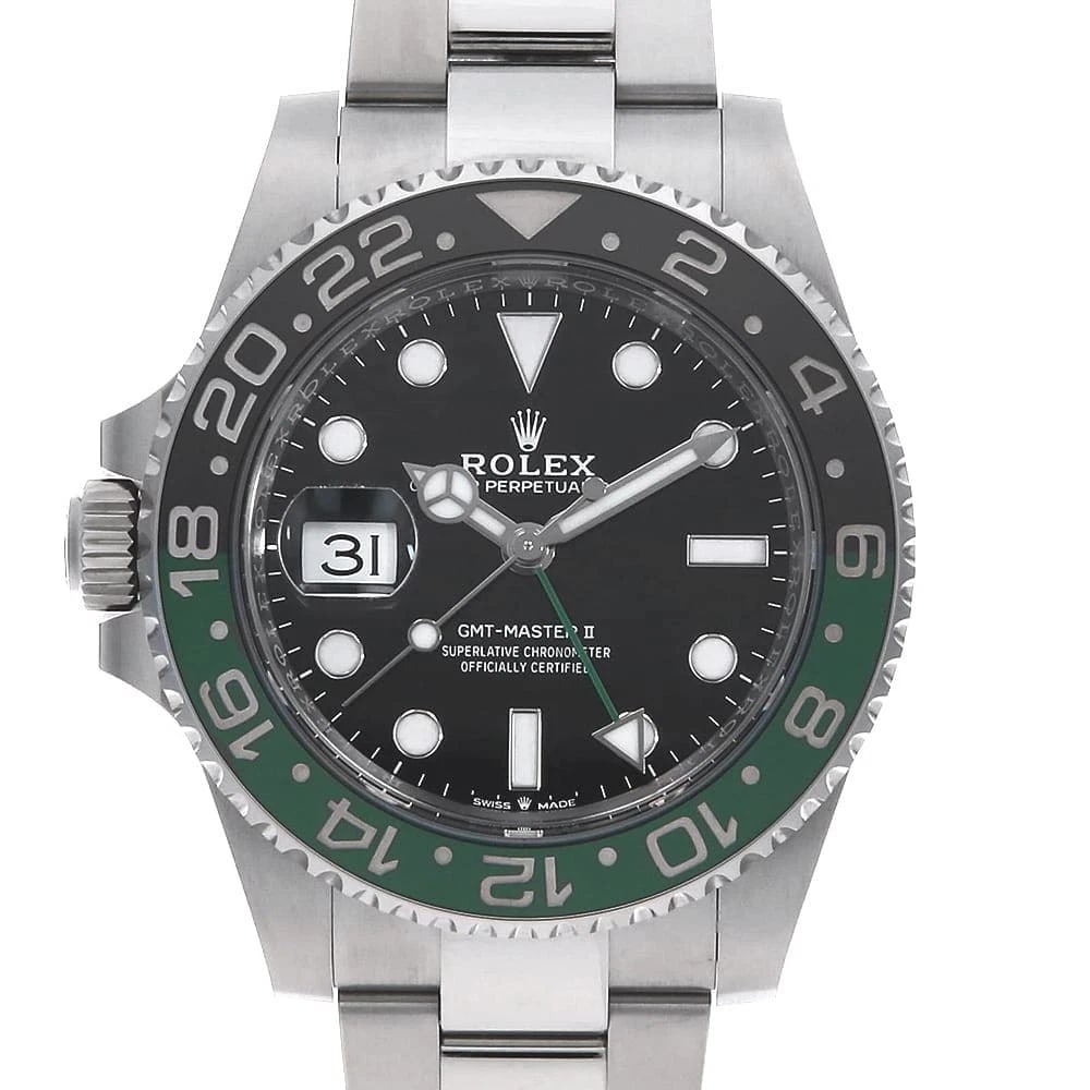 ROLEX GMT MASTER BLACK: ROLEX GMT Master black Brand: ROLEX Type: Wrist watch Material: Band MaterialStainless Steel, Case MaterialStainless Steel Color: Black Size: Case:W40mm Circumference of Wrist:19.5cm 