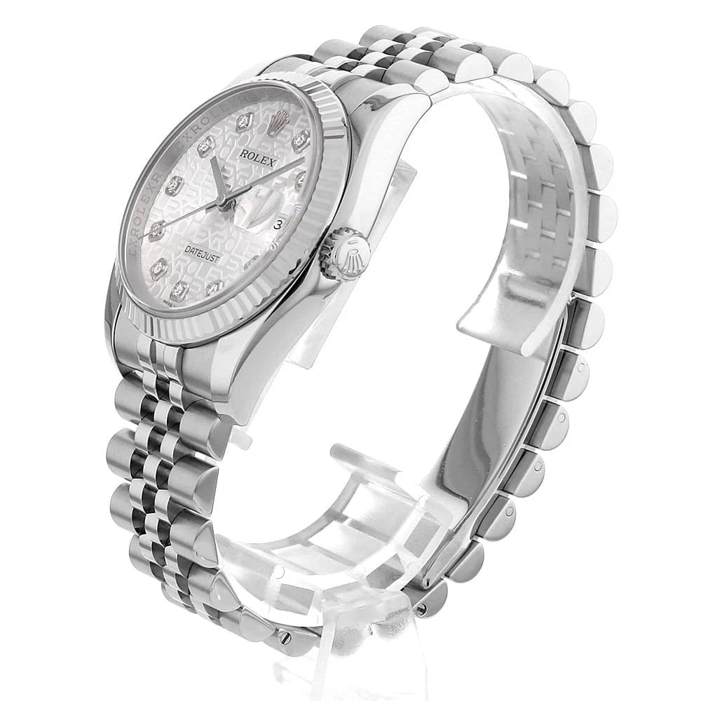 ROLEX DATEJUST DIAMOND SILVER - 2