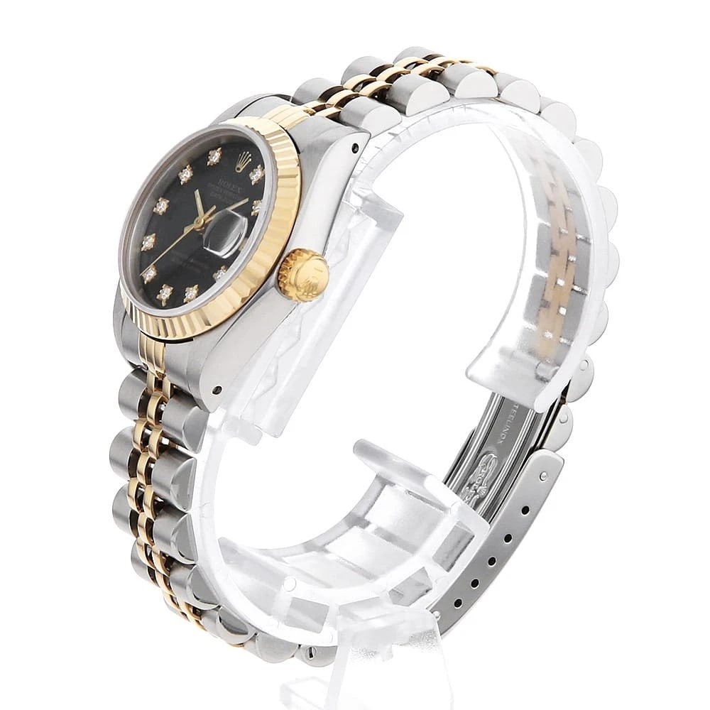 ROLEX DATEJUST DIAMOND BLACK - 2