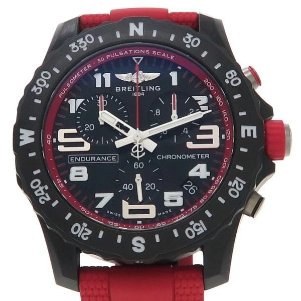 BREITLING ENDURANCE PRO CHRONO WATCH: BREITLING Endurance Pro Chrono Watch Brand: BREITLING Type: Wristwatch Material: Band MaterialNONE, Band MaterialNONE, Case MaterialCase MaterialN/A Color: black,Red Size: Wrist SizeNA, Case