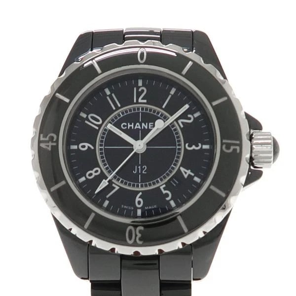 CHANEL J12 WATCH: CHANEL J12 Watch Brand: CHANEL Type: Wristwatch Material: Band MaterialCeramic, Band MaterialCeramic, Case MaterialCase MaterialN/A Color: none Size: Wrist Size16cm, Case Size33mm Accessories: No