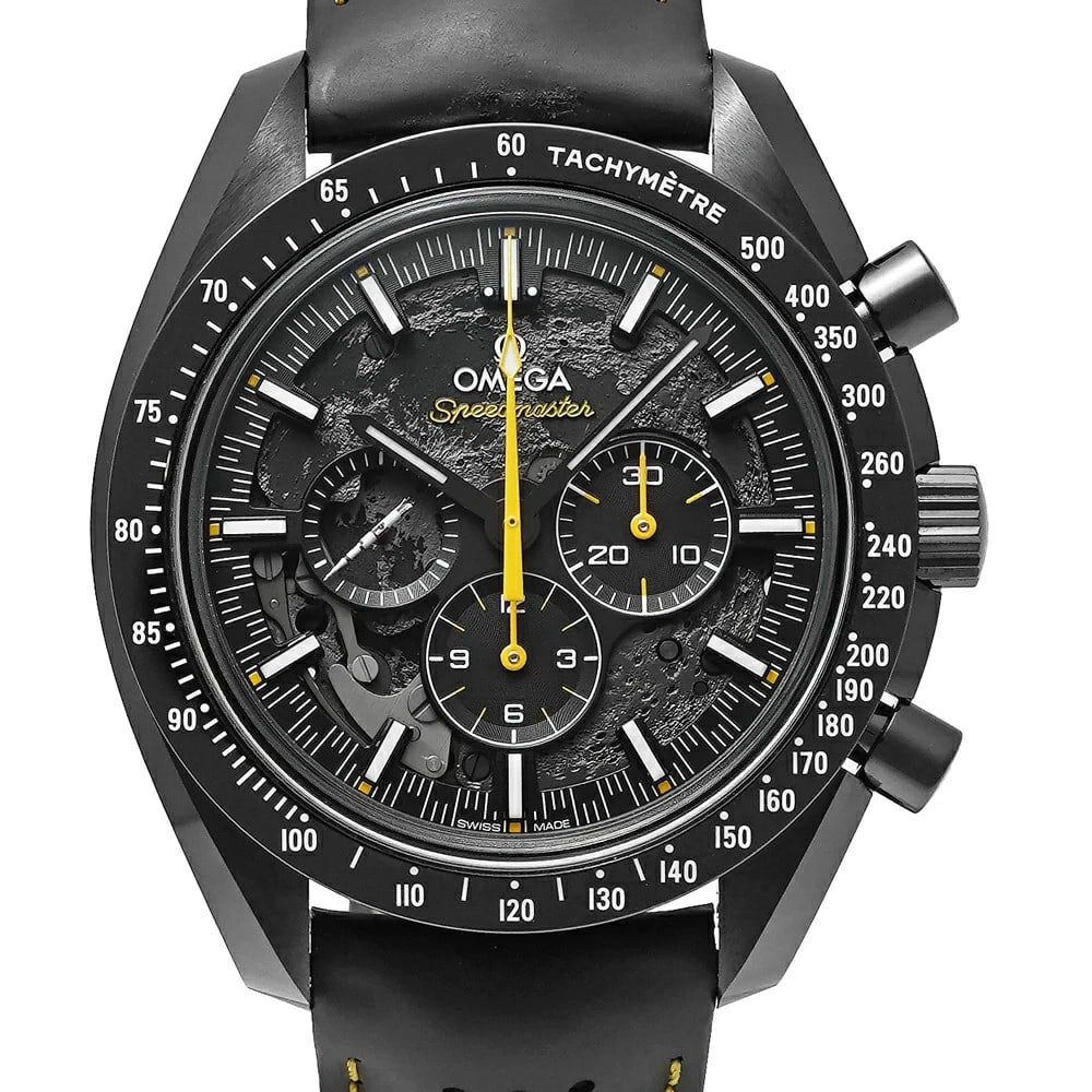 OMEGA SPEEDMASTER BLACK WATCH: OMEGA Speedmaster Black Watch Brand: OMEGA Type: Wristwatch Material: Band MaterialCeramic, Band MaterialCeramic, Case MaterialCase MaterialN/A Color: none Size: Wrist SizeNA, Case Size44.25mm