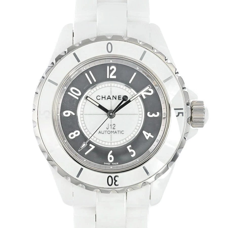 CHANEL J12 WHITE WATCH: CHANEL J12 White Watch Brand: CHANEL Type: Wristwatch Material: Band MaterialCeramic/Bracelet, Band MaterialCeramic/Bracelet, Case MaterialCase MaterialN/A Color: white Size: Wrist Size18.5cm,