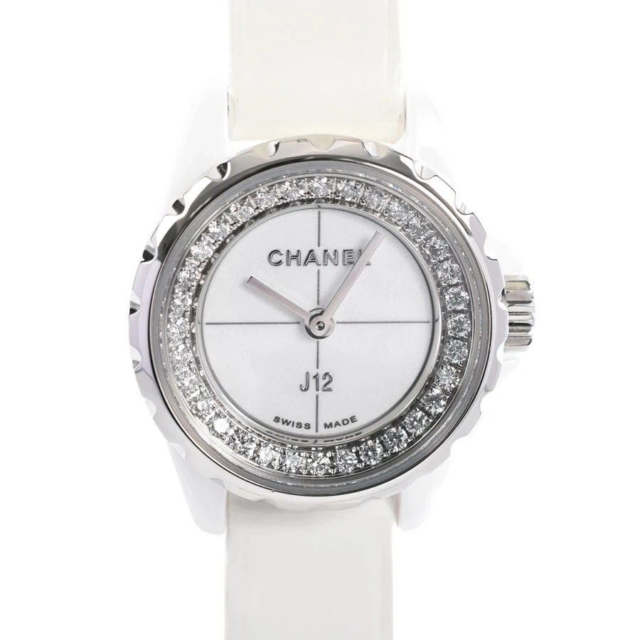 CHANEL J12 WHITE WATCH: CHANEL J12 White watch Brand: CHANEL Type: Wristwatch Material: Band MaterialCeramic/Enamel Belt, Band MaterialCeramic/Enamel Belt, Case MaterialCase MaterialN/A Color: white Size: Wrist