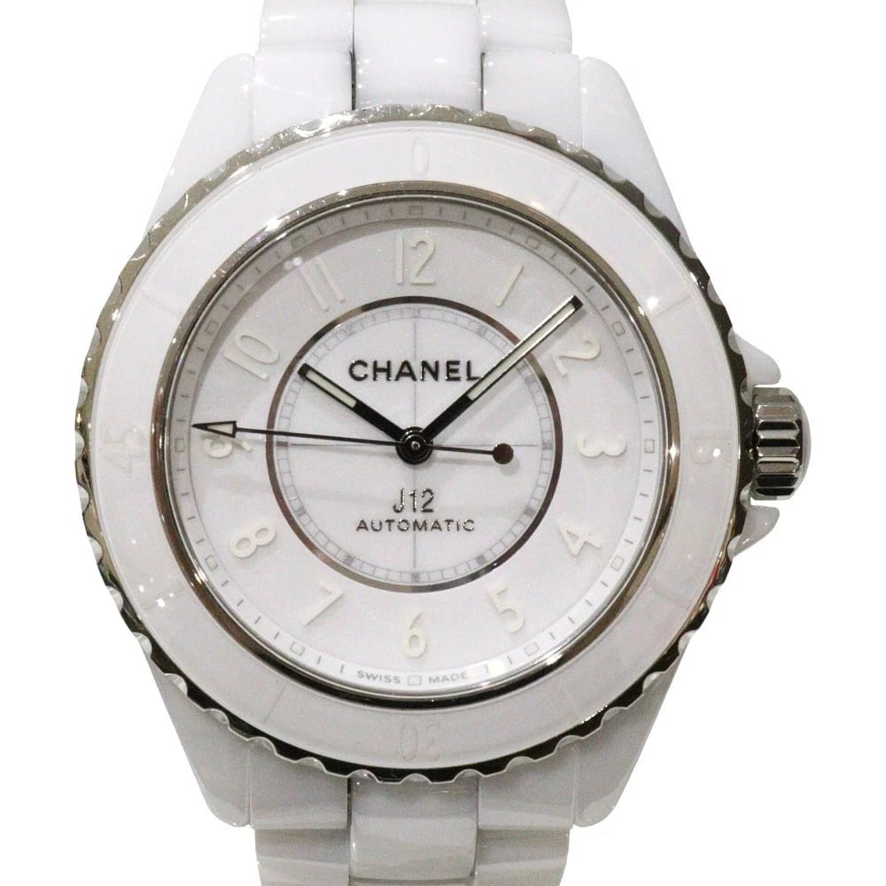 CHANEL J12 PHANTOM WHITE WATCH: CHANEL J12 Phantom White Watch Brand: CHANEL Type: Wristwatch Material: Band MaterialCeramic/Stainless Steel, Band MaterialCeramic/Stainless Steel, Case MaterialCase MaterialN/A Color: white 
