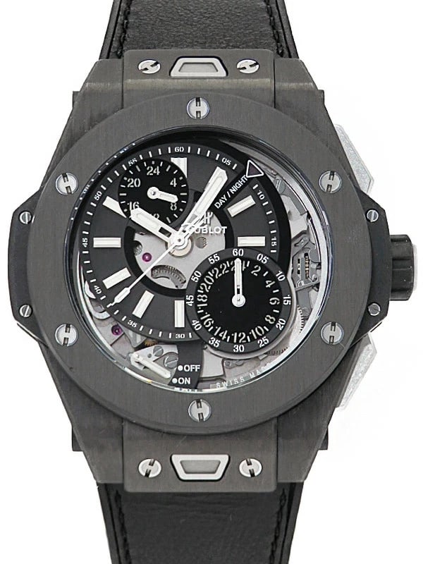 HUBLOT WATCH: HUBLOT watch Brand: HUBLOT Type: Wristwatch Material: Band MaterialN/A, Band MaterialN/A, Case MaterialCase MaterialN/A Color: black Size: Wrist Size20cm, Case Size47mm Accessories: None A