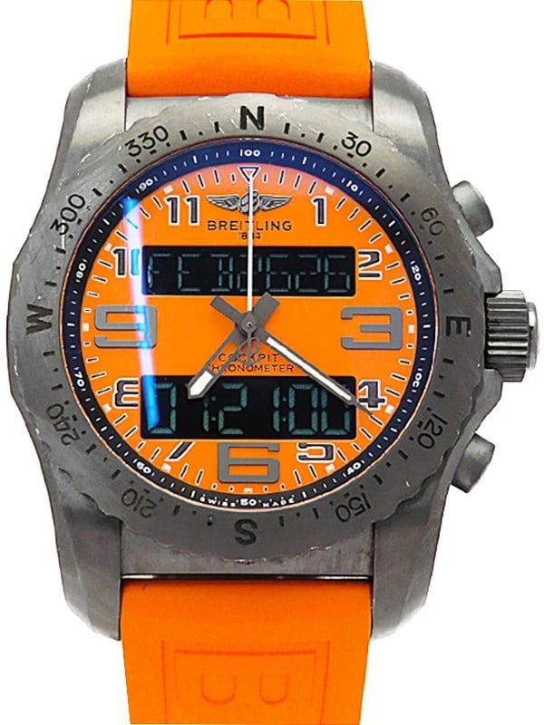 BREITLING WATCH: BREITLING Watch Brand: BREITLING Type: Wristwatch Material: Band MaterialN/A, Band MaterialN/A, Case MaterialCase MaterialN/A Color: black Size: Wrist Size21cm, Case Size47mm Accessories: None