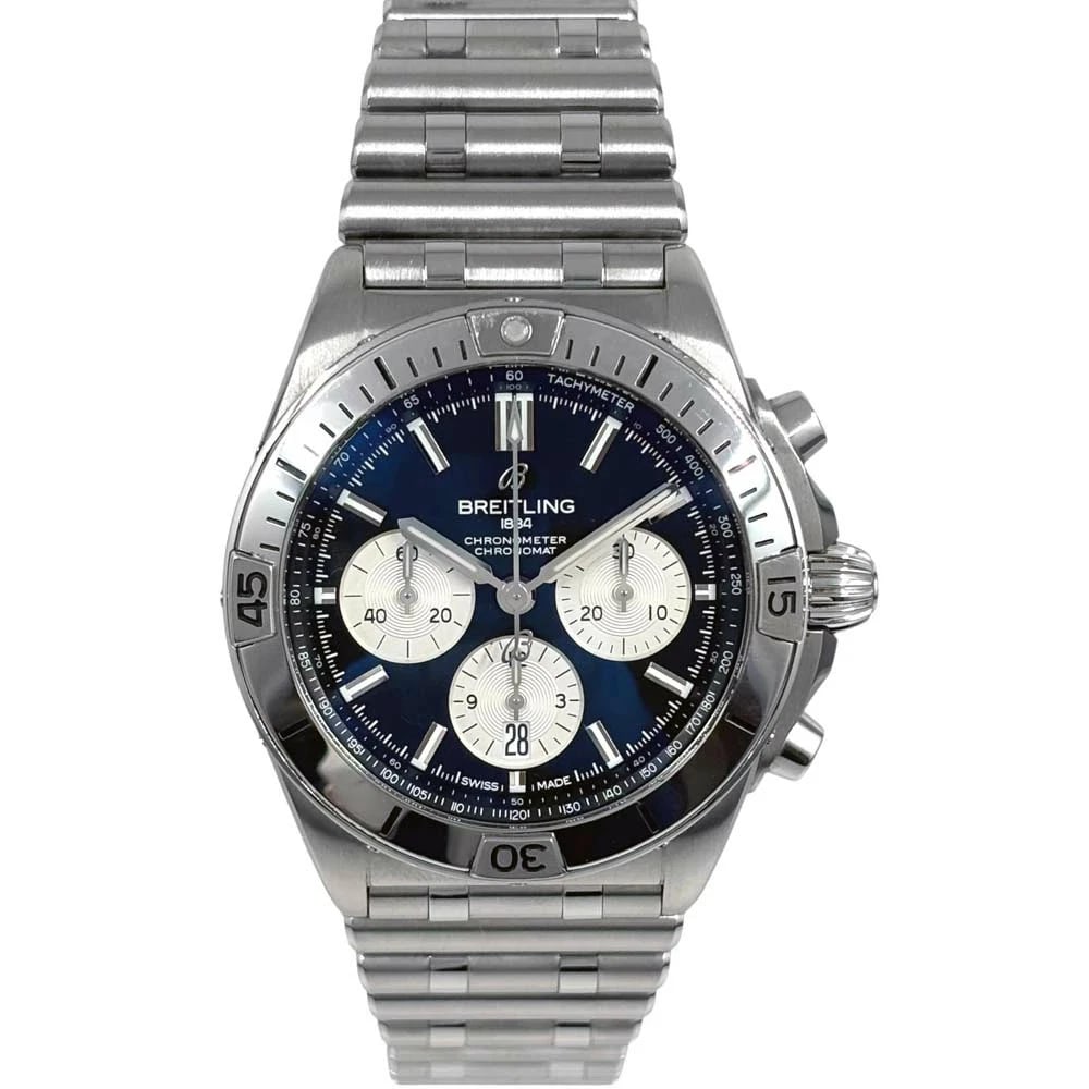 BREITLING CHRONOMAT BLACK WATCH: BREITLING Chronomat Black Watch Brand: BREITLING Type: Wristwatch Material: Band MaterialN/A, Band MaterialN/A, Case MaterialCase MaterialN/A Color: black Size: Wrist SizeNA, Case Size42mm 