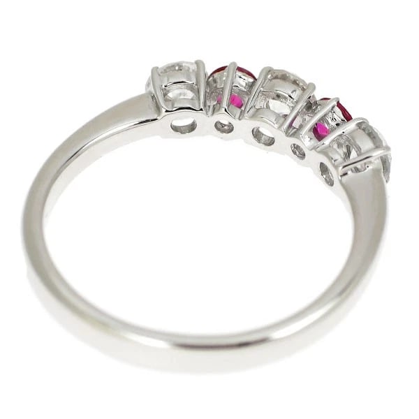 K18WG RUBY DIAMOND RING - 2