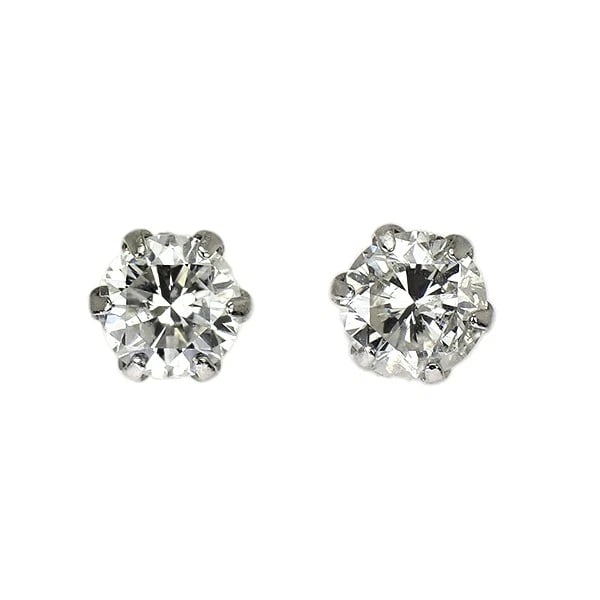 BRAND NEW PT900 DIAMOND EARRINGS: Brand New Pt900 Diamond Earrings Brand: None Type/Style: piercing Material: Metal Purity 900, Metal Platinum, Main Stone/Creation Natural Color: none Size: Length/Width/Diameter3.8 