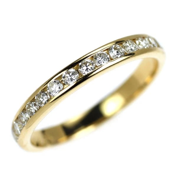 K18YG DIAMOND RING: K18YG Diamond Ring Brand: None Type/Style: Ring Material: Metal Purity K18, Metal Gold, Main Stone/Creation Natural Color: Yellow Gold Size: 4.75 - 5 US Accessories: None Accessories Notice:
