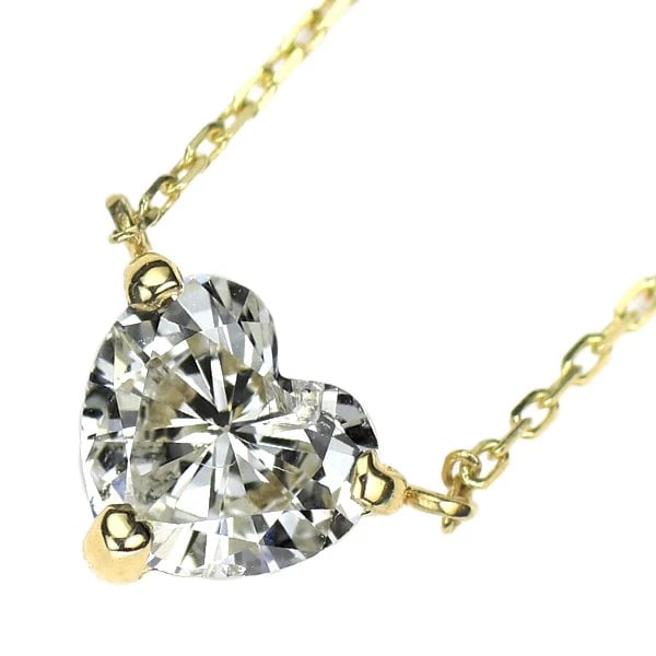 BRAND NEW K18YG HEART SHAPE DIAMOND PENDANT NECKLACE: Brand New K18YG Heart Shape Diamond Pendant Necklace Brand: None Type/Style: Pendant Necklace Material: Metal Purity None, Metal K18YG, Main Stone/Creation Natural Color: None Size: Necklace: