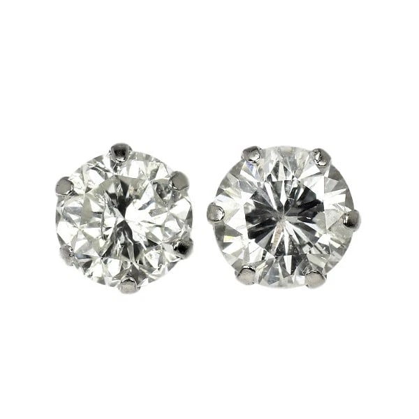 BRAND NEW PT900 DIAMOND EARRINGS: Brand New Pt900 Diamond Earrings Brand: None Type/Style: piercing Material: Metal Purity 900, Metal Platinum, Main Stone/Creation Natural Color: none Size: Length/Width/Diameter5.5 