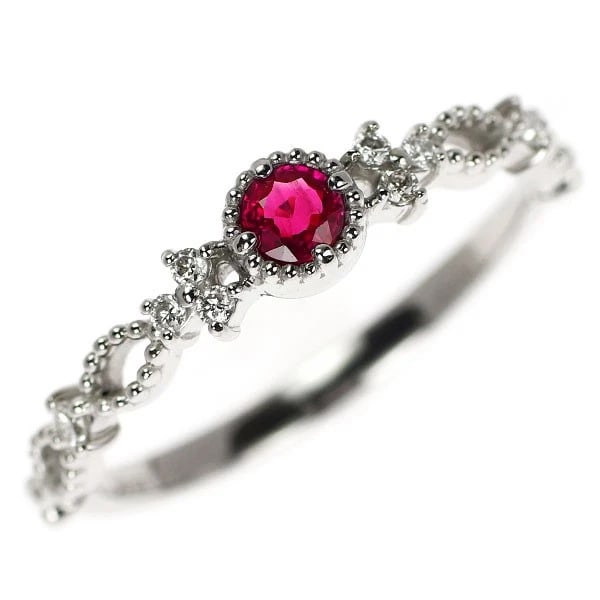 PT950 RUBY DIAMOND RING: Pt950 ruby diamond ring Brand: None Type/Style: Ring Material: Metal Purity 950, Metal Platinum, Main Stone/Creation Ruby Color: None Size: 5.5 - 5.75 US Accessories: None Accessories Noti