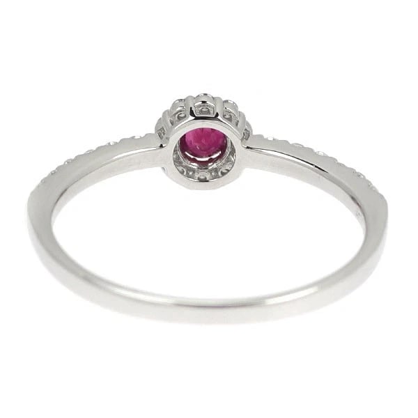 PT900 RUBY DIAMOND RING - 2