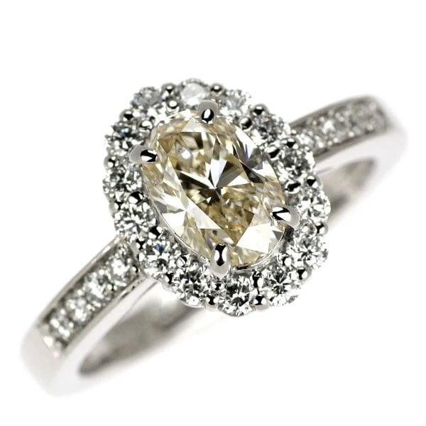 BRAND NEW PT950 LDH OVAL CUT DIAMOND RING: Brand New Pt950 LDH Oval Cut Diamond Ring Brand: None Type/Style: Ring Material: Metal Purity 950, Metal Platinum, Main Stone/Creation Natural Color: None Size: 6 US Accessories: None