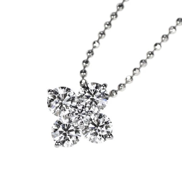 PT900/ PT850 DIAMOND PENDANT NECKLACE: Pt900/ Pt850 Diamond Pendant Necklace Brand: None Type/Style: Pendant Necklace Material: Metal Purity 850, Metal Platinum, Main Stone/Creation Natural Color: None Size: Necklace: Chain Length