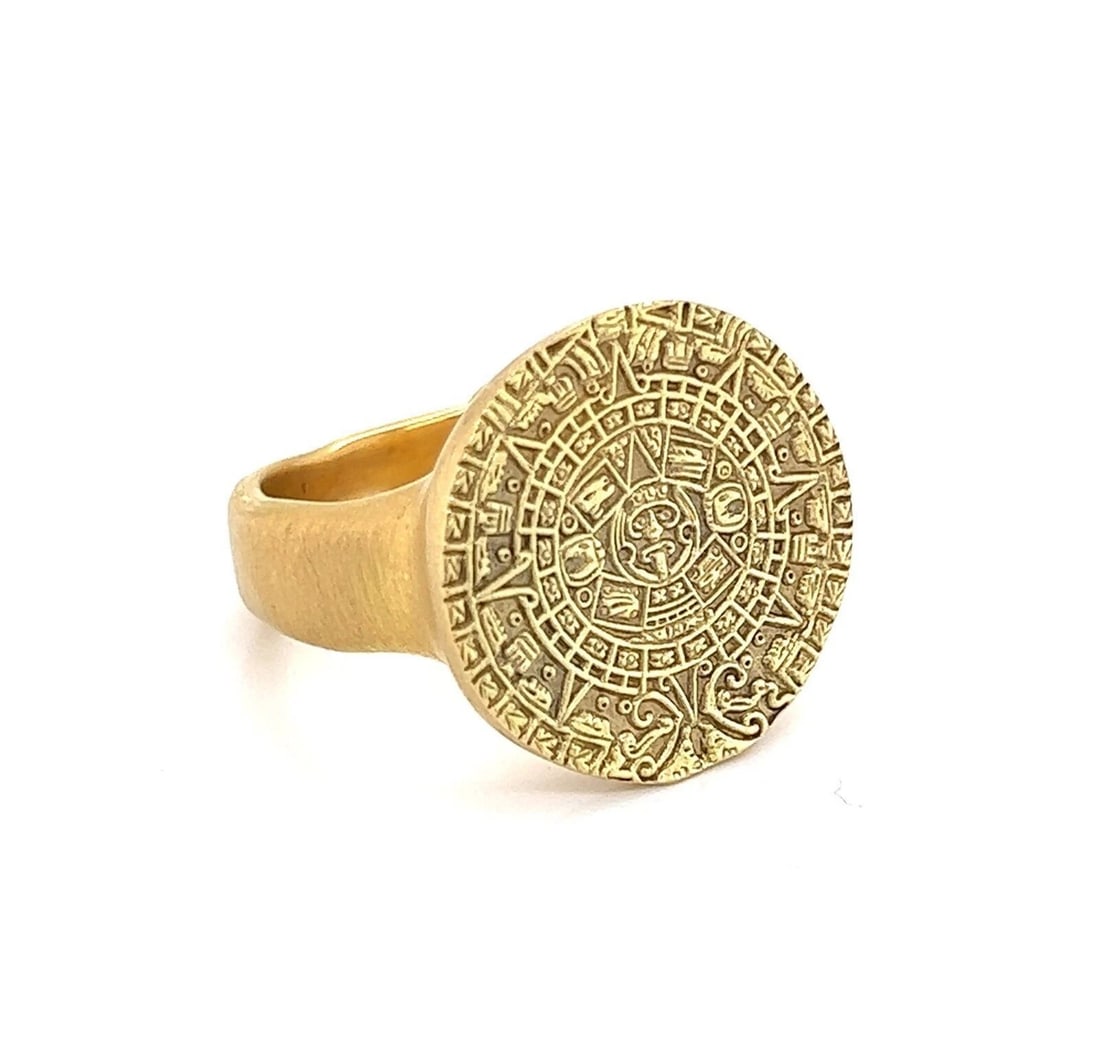 H. STERN AZTEC CALENDAR RING - 2