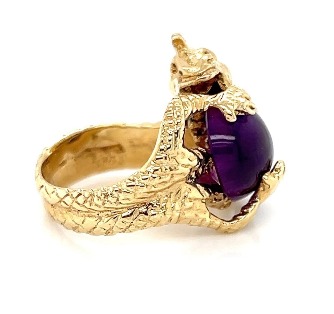 AMETHYST DRAGON RING - 2