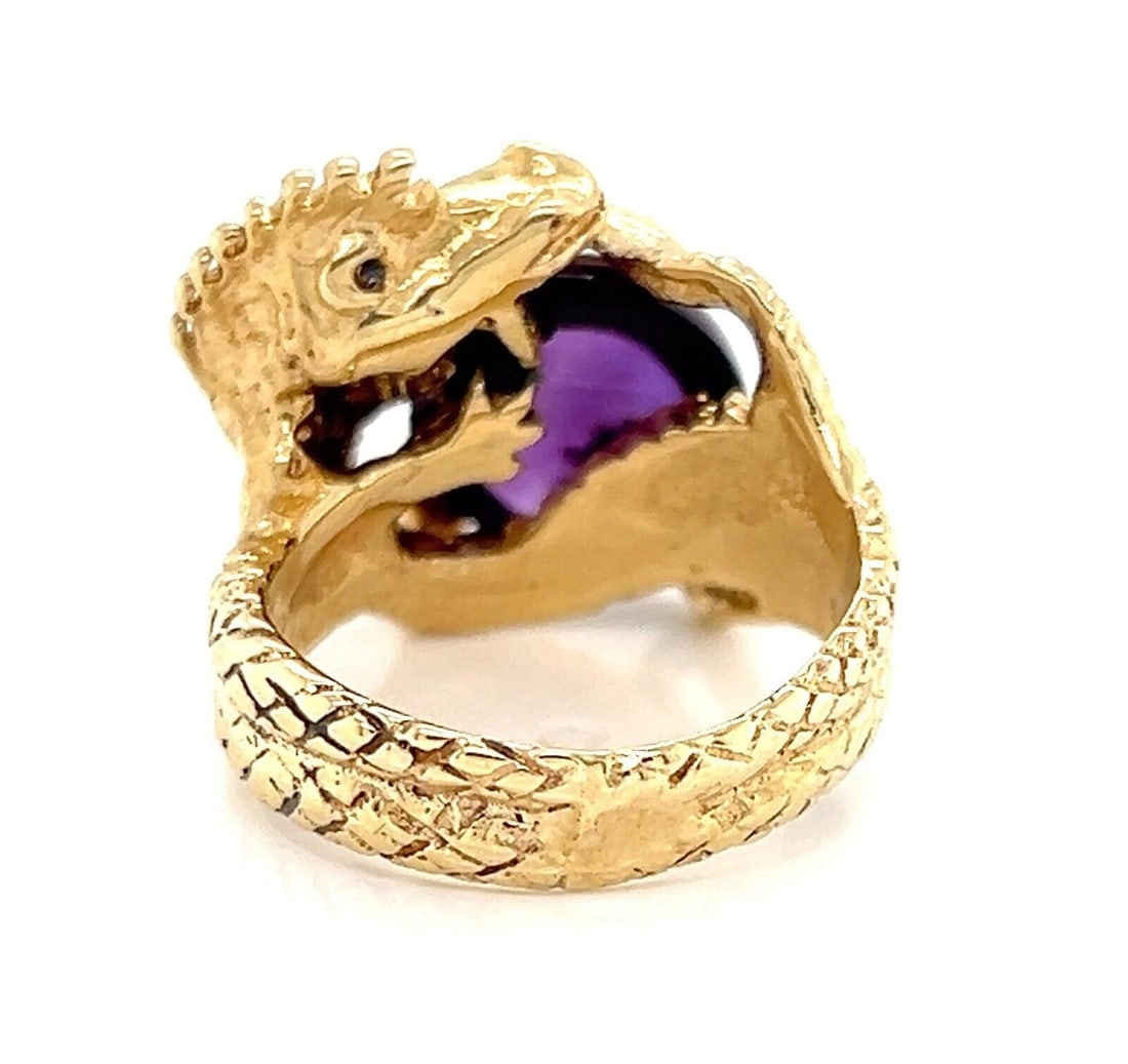 AMETHYST DRAGON RING - 3