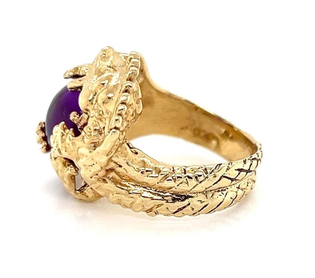 AMETHYST DRAGON RING - 4