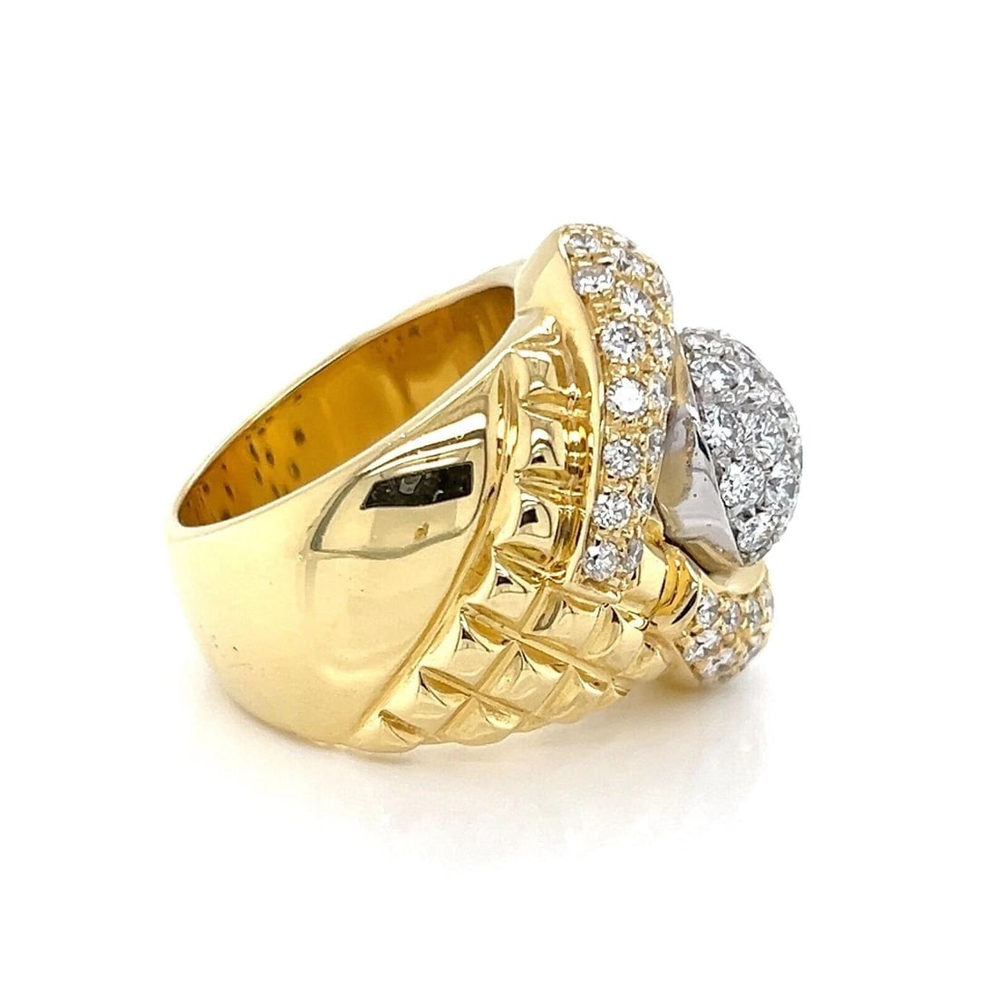 DIAMOND LARGE FANCY STYLE RING - 2