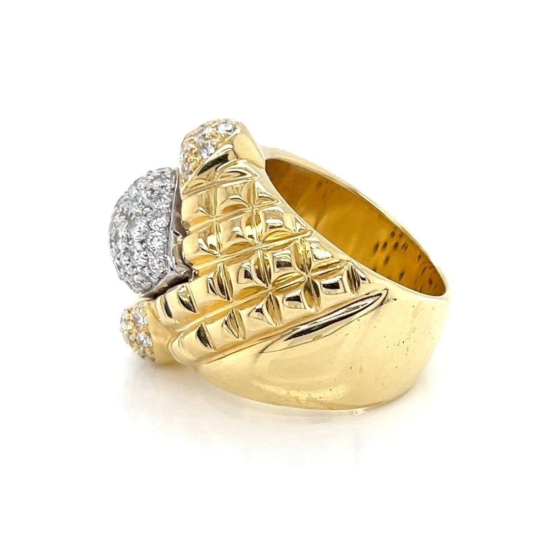 DIAMOND LARGE FANCY STYLE RING - 4