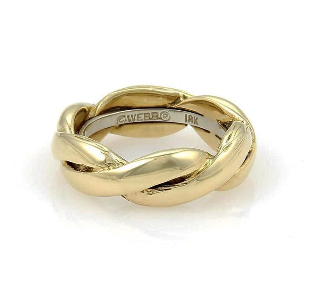 DAVID WEBB BRAIDED BAND RING - 2