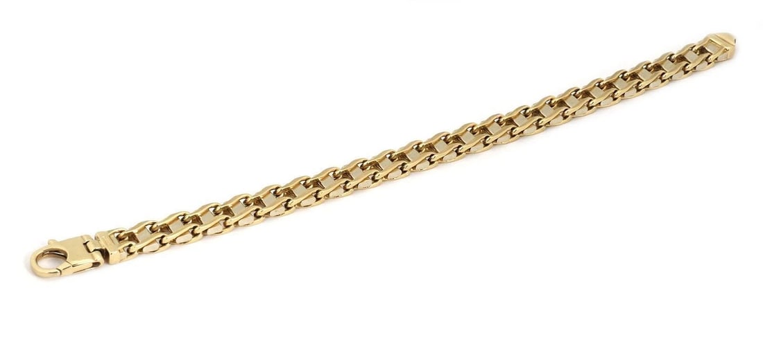DOUBLE SIDED GOLD LINK BRACELET - 2