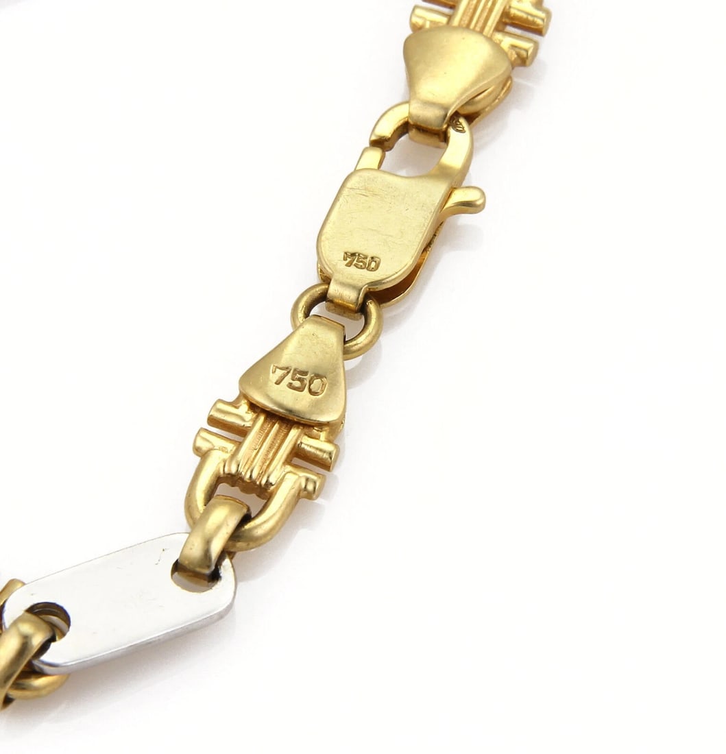 BAR & STIRRUP LINK BRACELET - 3