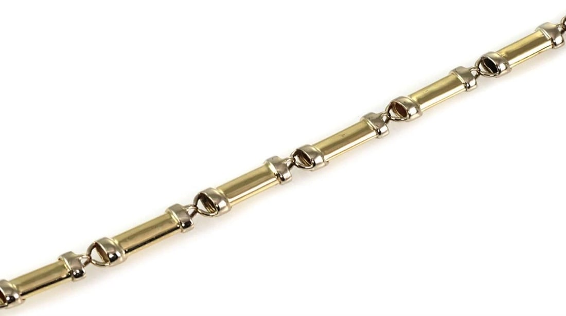 LONG TUBE LINK BRACELET - 2