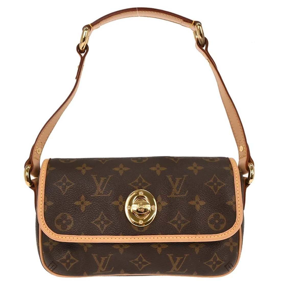 LOUIS VUITTON MONOGRAM TIKAL PM HANDBAG: Louis Vuitton Monogram Tikal PM Handbag Brand: Louis Vuitton Type: Hand Bag Material/Exterior Material: Monogram Canvas, Leather Color/Exterior Color: Brown Size: W 8.7 x H 5.5 x D 2.8 " Handle Dr