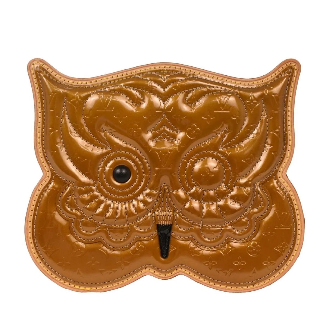 LOUIS VUITTON CONTE DE FEES POCHETTE OWL SHOULDER BAG: Louis Vuitton Conte De Fees Pochette Owl Shoulder Bag Brand: LOUIS VUITTON Type: Crossbody Material/Exterior Material: Patent Leather, Leather Color/Exterior Color: Bronze Size: W 7.5 x H 6.3 x D