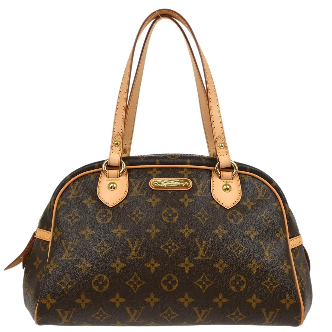 LOUIS VUITTON MONOGRAM MONTORGUEIL PM HANDBAG: Louis Vuitton Monogram Montorgueil PM Handbag Brand: Louis Vuitton Type: Shoulder Bag Material/Exterior Material: Monogram Canvas, Leather Color/Exterior Color: Brown Size: W 12.6 x H 8.7 x D 5.9
