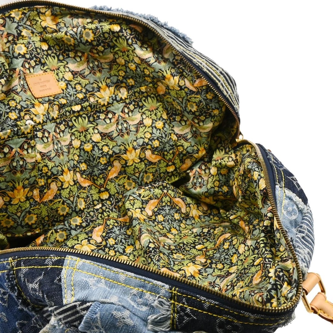 LOUIS VUITTON MONOGRAM DENIM PATCHWORK BOWLY SHOULDER BAG - 4