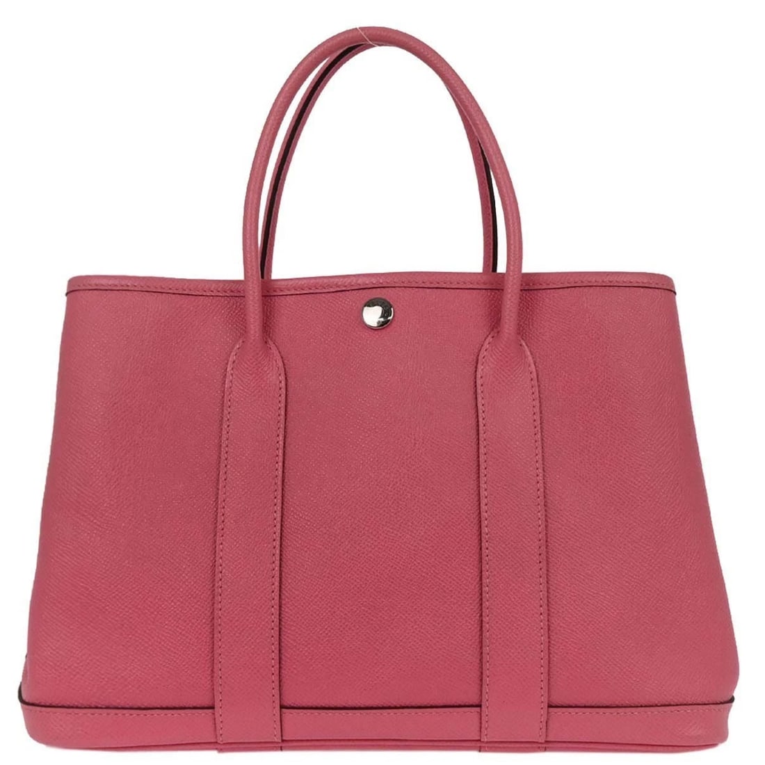 HERMES BOIS DE ROSE EPSOM GARDEN PARTY 30 TPM TOTE BAG: Hermes Bois De Rose Epsom Garden Party 30 TPM Tote Bag Brand: HERMÈS Type: Tote Material/Exterior Material: Epsom leather Color/Exterior Color: Bois De Rose Size: W 12.2 x H 8.3 x D 5.5 " Handle