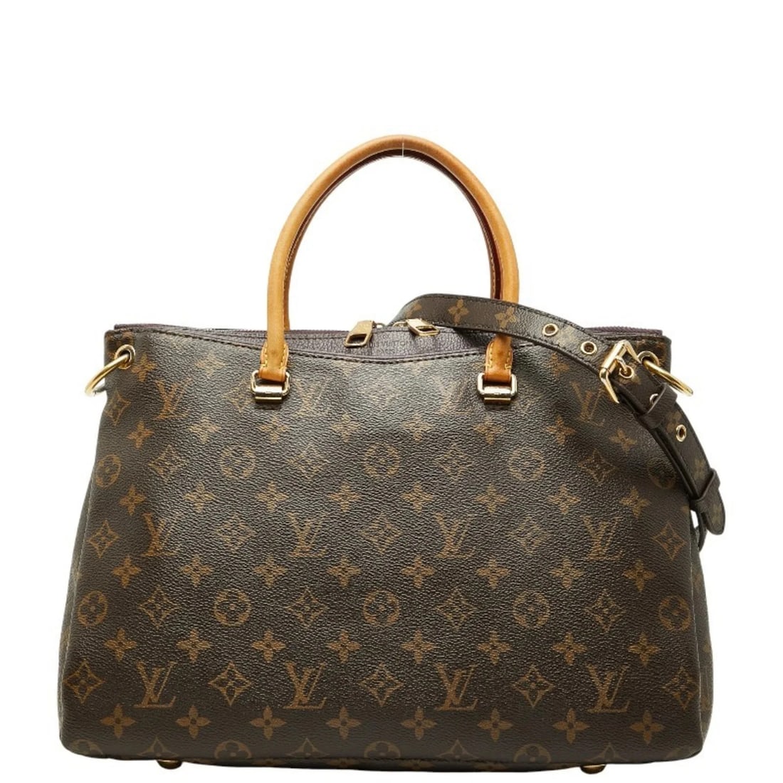 LOUIS VUITTON MONOGRAM PALLAS HANDBAG/SHOULDER BAG: Louis Vuitton Monogram Pallas Handbag/Shoulder Bag Brand: Louis Vuitton Type/Style: Handbag, Shoulder bag Material: PVC , Leather Color: Brown, Purple Size: Size (HxWxD) 24cm x 34cm x 13cm / 9.44'