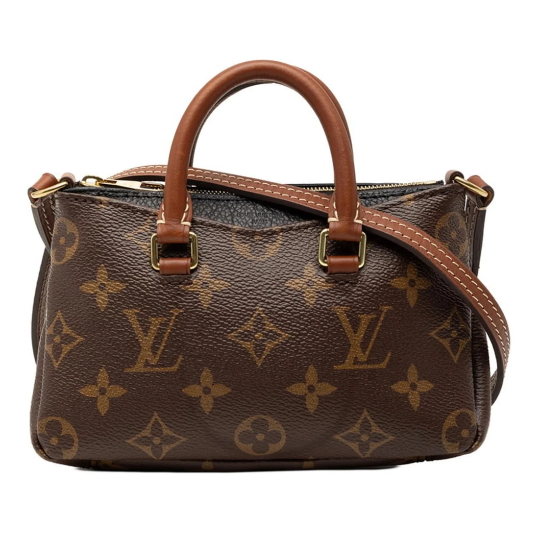 LOUIS VUITTON MONOGRAM NANO PALLAS MINI SHOULDER BAG/HANDBAG: Louis Vuitton Monogram Nano Pallas Mini Shoulder Bag/Handbag Brand: Louis Vuitton Type/Style: Handbag, Shoulder bag Material: Monogram Color: Brown, Monogram, Noir Size: Size (HxWxD) 11cm x 17cm x