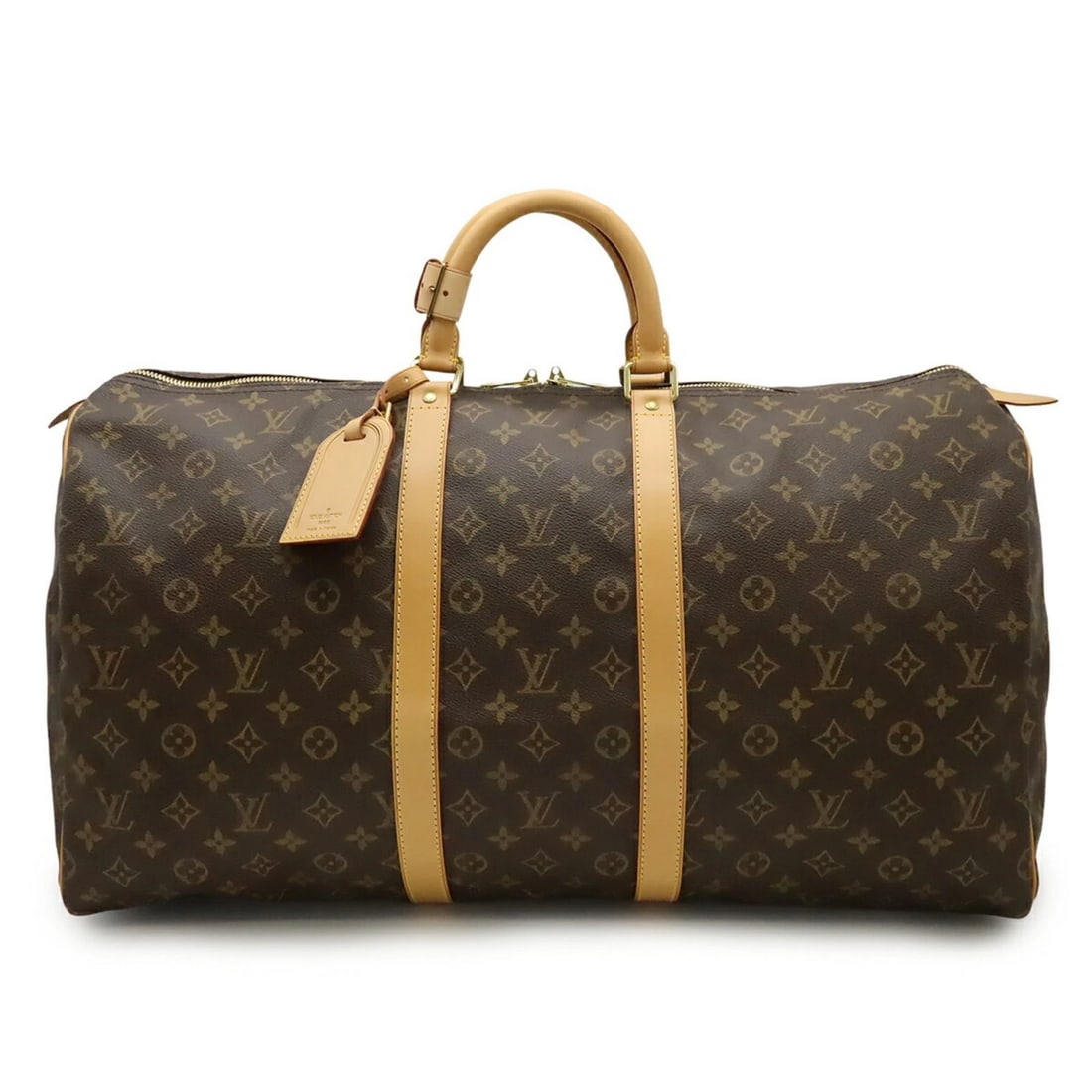 LOUIS VUITTON MONOGRAM KEEPALL 55 BOSTON BAG HANDBAG (1 of 10)