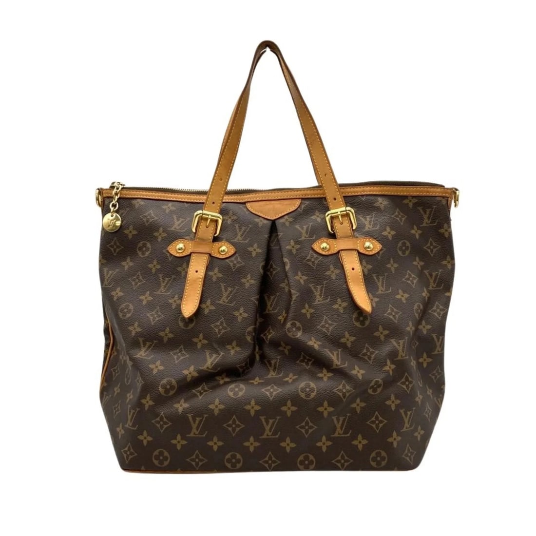 LOUIS VUITTON PALERMO GM TOTE BAG IN MONOGRAM CANVAS: Louis Vuitton Palermo GM Tote Bag in Monogram Canvas Brand: Louis Vuitton Type/Style: Tote bag Material: Monogram Color: Brown Size: Size (HxWxD) 33cm x 34.5cm x 18.5cm / 12.99'' x 13.58'' x 7.28'