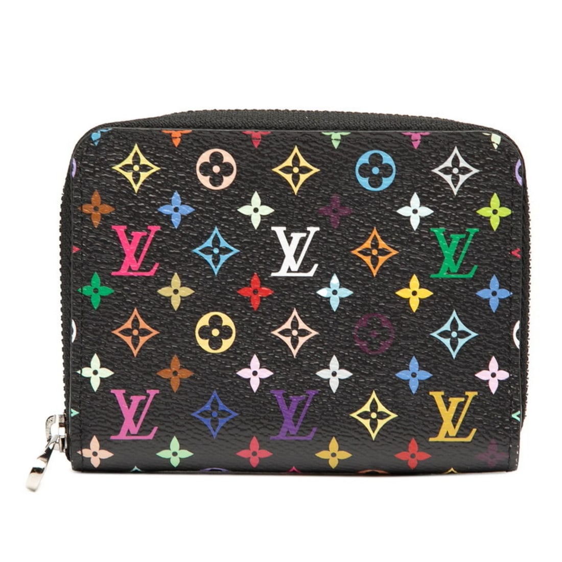 LOUIS VUITTON X TAKASHI MURAKAMI MONOGRAM: Louis Vuitton x Takashi Murakami Monogram Brand: Louis Vuitton Type/Style: Coin purse/coin case Material: PVC Color: Black Size: Size (HxWxD) 8cm x 11cm x 2cm / 3.14'' x 4.33'' x 0.78'' 