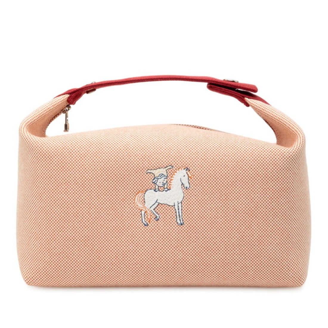 HERMES BRID A BLACK GM CABRIOLE HANDBAG: Hermes Brid a Black GM Cabriole Handbag Brand: Hermes Type/Style: Handbag Material: Cotton Color: Orange, Red color Size: Size (HxWxD) 13cm x 25cm x 14.5cm / 5.11'' x 9.84'' x 5.7'' Accessories: