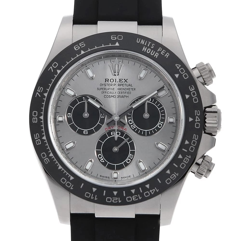 ROLEX COSMOGRAPH DAYTONA STEEL X BLACK WRIST WATCH (1 of 6)