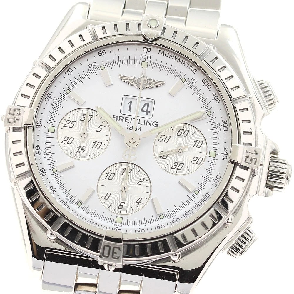 BREITLING CROSSWIND SPECIAL BIG DATE CHRONOGRAPH AUTOMATIC WRIST WATCH: BREITLING Crosswind Special Big Date Chronograph Automatic Wrist Watch Brand: BREITLING Type: Wristwatch Material: Band Material Stainless Steel, Case Material Stainless Steel Color: Band Color Sil