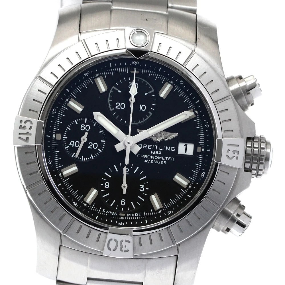 BREITLING AVENGER CHRONOGRAPH AUTOMATIC WATCH WRIST WATCH (1 of 2)